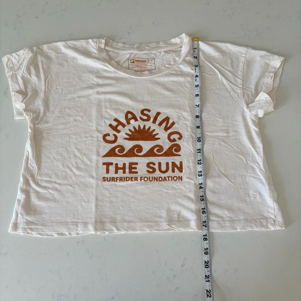 Surfrider Women's Chasing Sunsets Crop Tee- Size SM - Picture 4 of 10